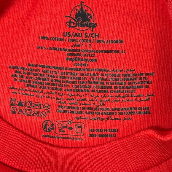 Disneyland “Make Your Own Magic” Red T-Shirt Small 100% Cotton Park Souvenir - Picture 4 of 4